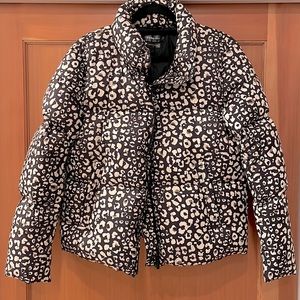 Carbon38 Puffer: Leopard Print, Size L